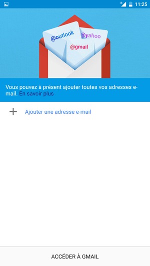 Sélectionnez Ajouter une adresse e-mail