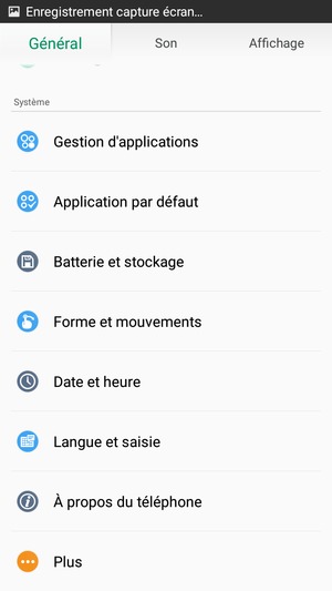 Faites défiler et sélectionnez À propos du téléphone
