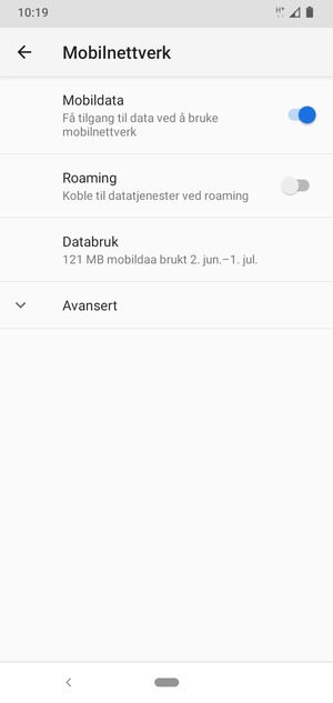 Velg Avansert