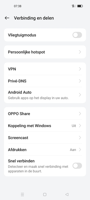 Selecteer Persoonlijke hotspot