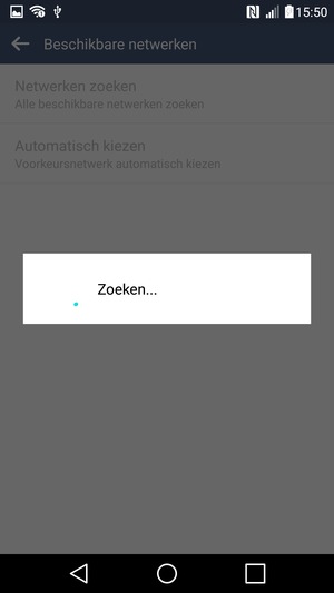 Wacht tot de zoekopdracht beëindigd is
