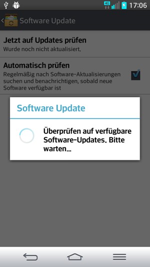 Warten Sie, bis die Suche abgeschlossen ist