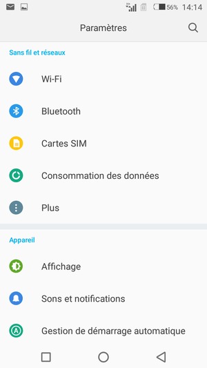 Sélectionnez Plus