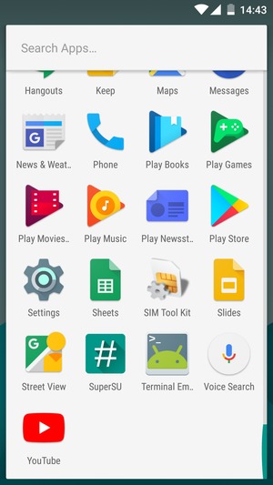 Scroll to and select Settings