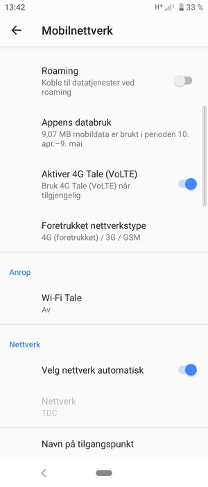 Bla til og velg Navn på tilgangspunkt