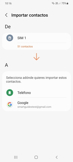 Seleccione  Google