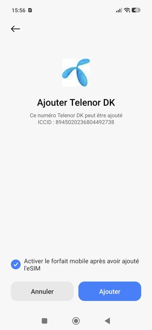 Sélectionnez Ajouter
