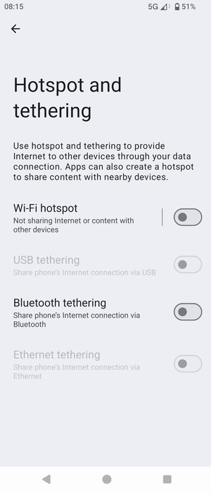 Select Wi-Fi hotspot