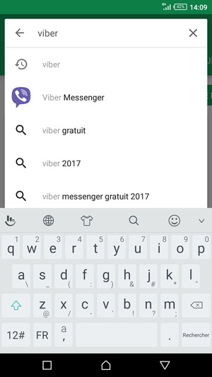 Saisissez le nom de l'appli et sélectionnez Rechercher