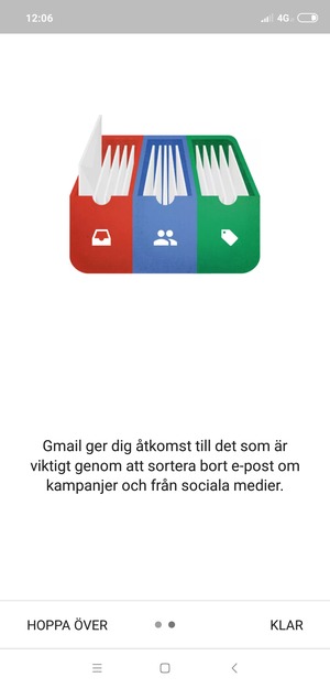 Välj KLAR