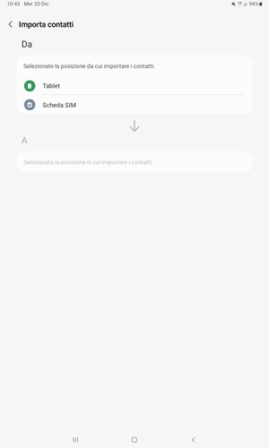 Seleziona Scheda SIM