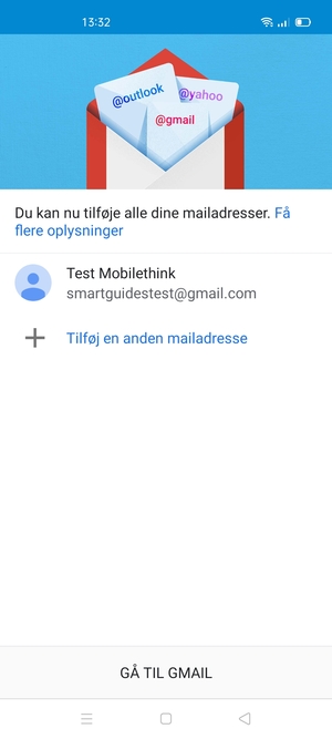 Vælg GÅ TIL GMAIL