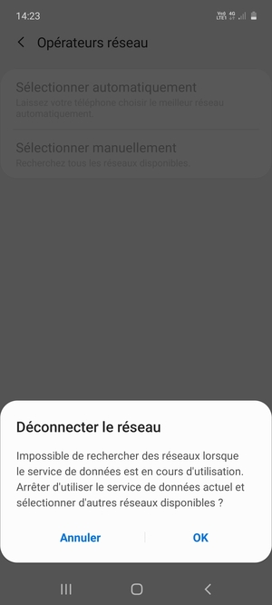 Sélectionnez OK