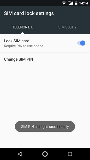 Your SIM PIN has been changed