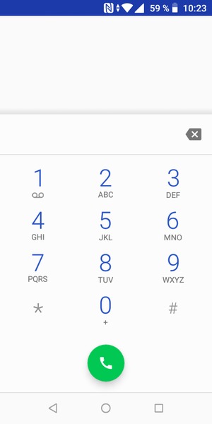 Appuyez longuement sur le numéro 1