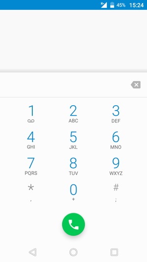 Premi e tieni premuto il numero 1