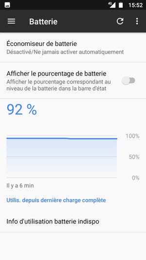 Sélectionnez Économiseur de batterie