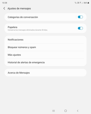 Seleccione Más ajustes