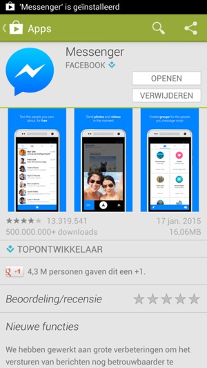 Selecteer OPENEN