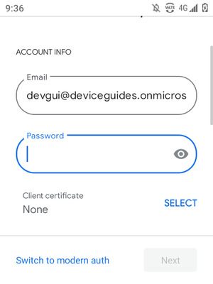 Enter your password