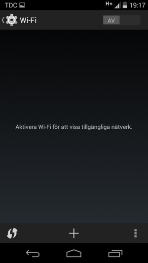Aktivera Wi-Fi