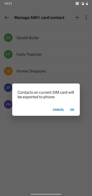 Select OK