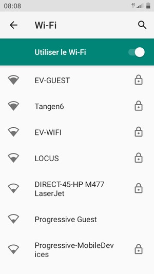 Sélectionnez le réseau sans fil auquel vous souhaitez vous connecter