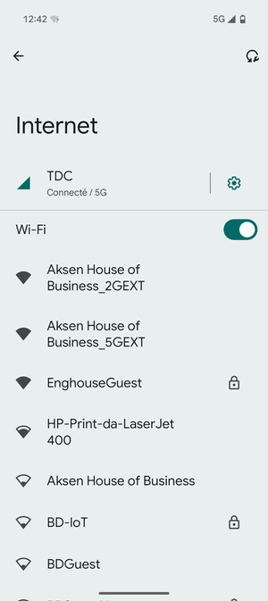 Sélectionnez le réseau sans fil auquel vous souhaitez vous connecter