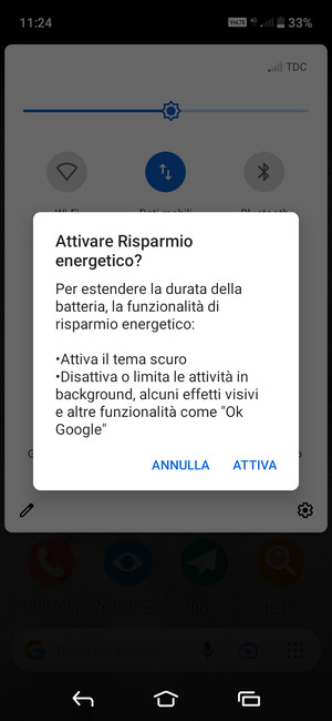 Seleziona ATTIVA