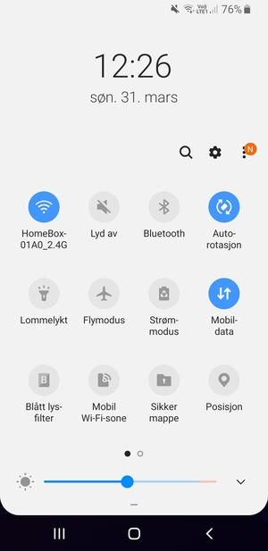 Velg Lyd av for å bytte til ringemodus igjen