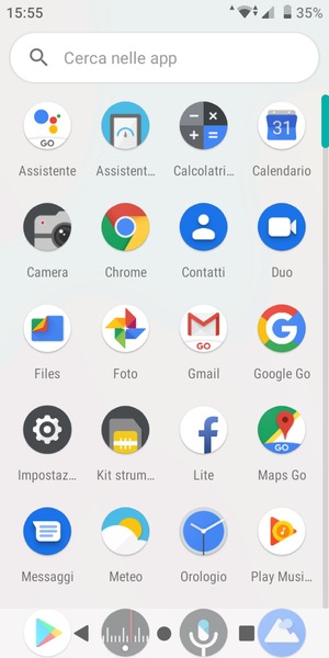 Scorri e seleziona Impostazioni