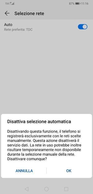 Seleziona OK