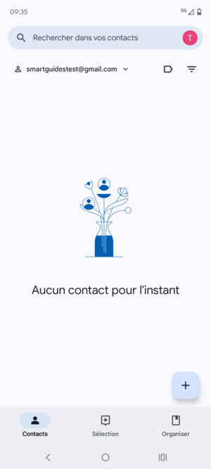 Sélectionnez Organiser