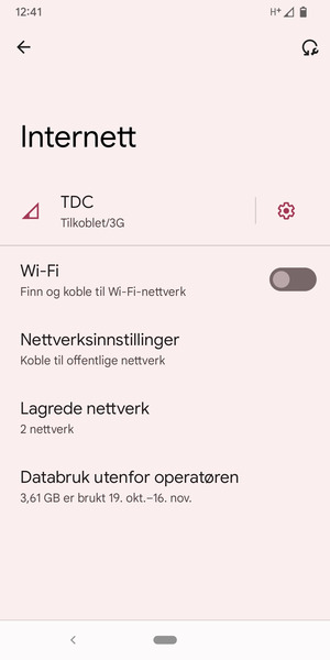Slå på Wi-Fi