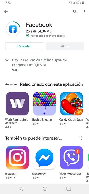 Espere a que el proceso de instalación finalice