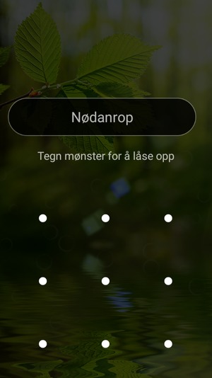Telefonen din er nå sikret med en skjermlås
