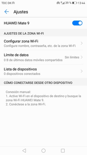 El teléfono ha sido configurado para su uso como módem