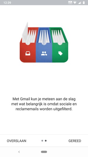 Selecteer GEREED