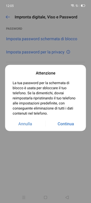 Seleziona Continua