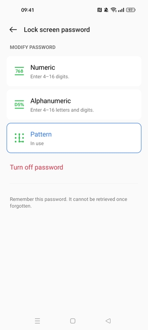Your phone is now secure with a screen lock