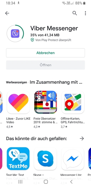 Warten Sie, bis der Installationsprozess  beendet ist