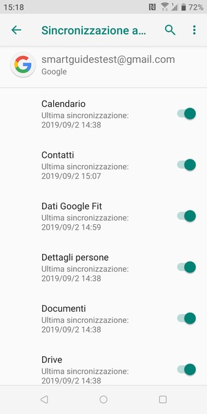 Seleziona il tasto Menu