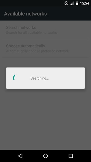 Wait for the search to finish