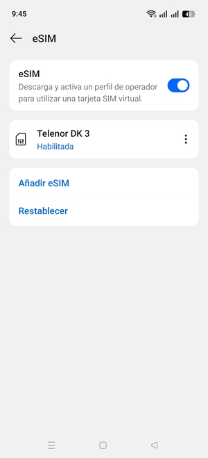 Su eSIM ya ha sido activado