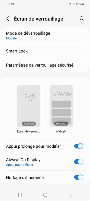Votre téléphone est maintenant sécurisé par un écran de verrouillage