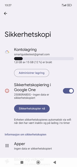 Velg Kontolagring