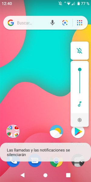 Seleccione Silencio para volver al modo de sonido