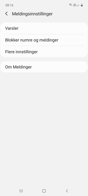 Velg Flere innstillinger