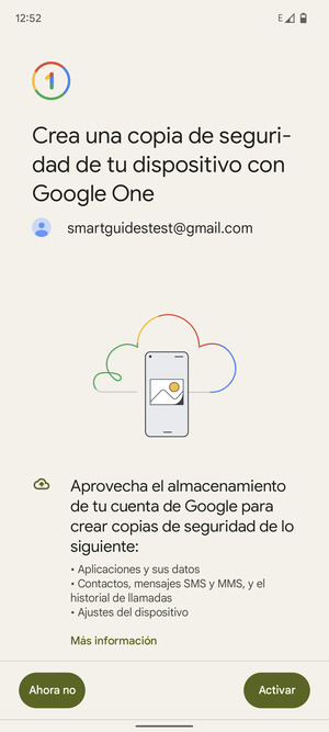 Seleccione Activar