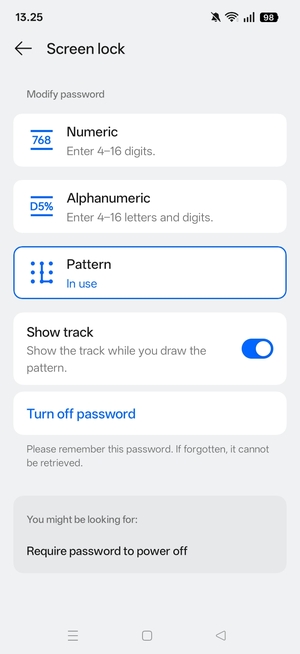 Your phone is now secure with a screen lock